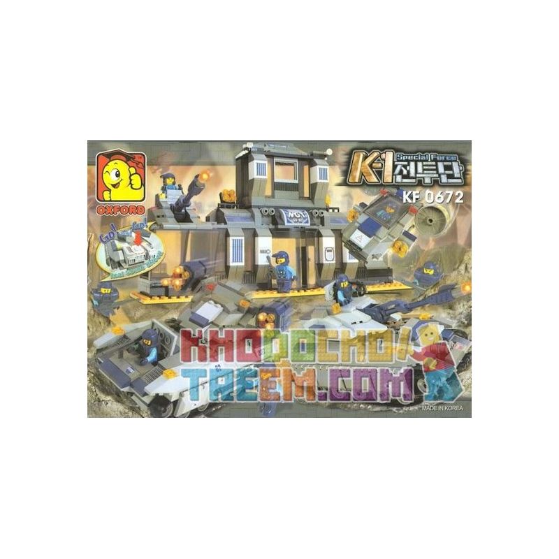OXFORD KF0672 0672 non Lego LỰC LƯỢNG ĐẶC BIỆT K-1 bộ đồ chơi xếp lắp ráp ghép mô hình Military Army K-1 전투단(SPECIAL FORCE) Quân Sự Bộ Đội