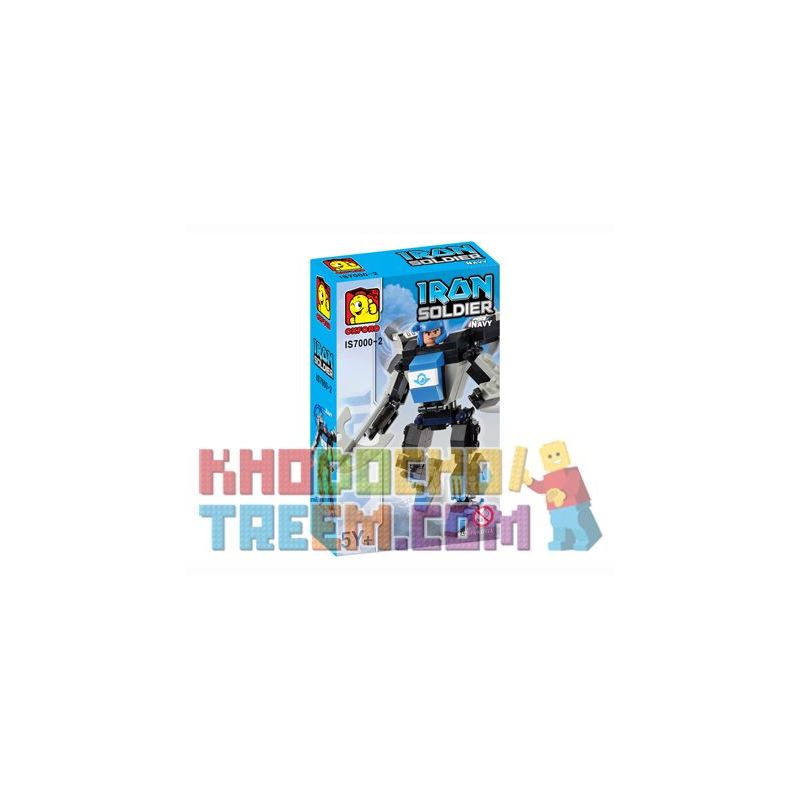 OXFORD IS7000-2 7000-2 Xếp hình kiểu Lego Iron Soldier Navy Steel Soldier Navy Lính Hải Quân Thép OXFORD IS7000-2 7000-2 Xếp hình kiểu Lego Iron Soldier Navy Steel Soldier Navy Lính Hải Quân Thép
