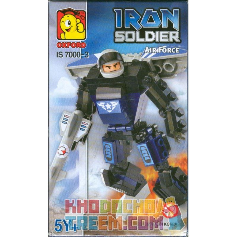 OXFORD IS7000-3 7000-3 Xếp hình kiểu Lego Iron Soldier Air Force Steel Soldier Air Force Lực Lượng Lính Thép OXFORD IS7000-3 7000-3 Xếp hình kiểu Lego Iron Soldier Air Force Steel Soldier Air Force Lực Lượng Lính Thép
