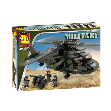 OXFORD OM3303 3303 non  TRỰC THĂNG VẬN TẢI bộ đồ chơi xếp lắp ráp ghép mô hình Military Army TRANSPORT CHOPPER Quân Sự Bộ Đội 328 khối