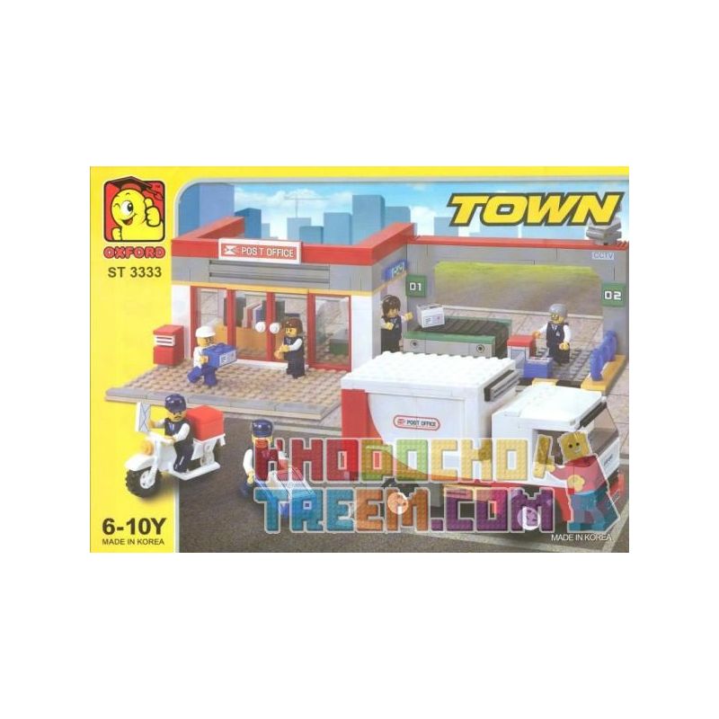 OXFORD ST3333 3333 Xếp hình kiểu Lego CITY Post Office Bưu điện OXFORD ST3333 3333 Xếp hình kiểu Lego CITY Post Office Bưu điện