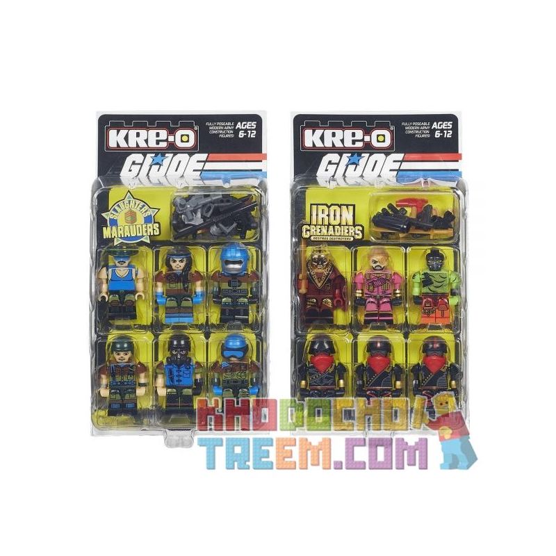 KRE-O B4672 4672 non Lego GÓI COMMANDO bộ đồ chơi xếp lắp ráp ghép mô hình Movie & Game CONSTRUCTION COMMANDOS PACK Phim Và Trò Chơi