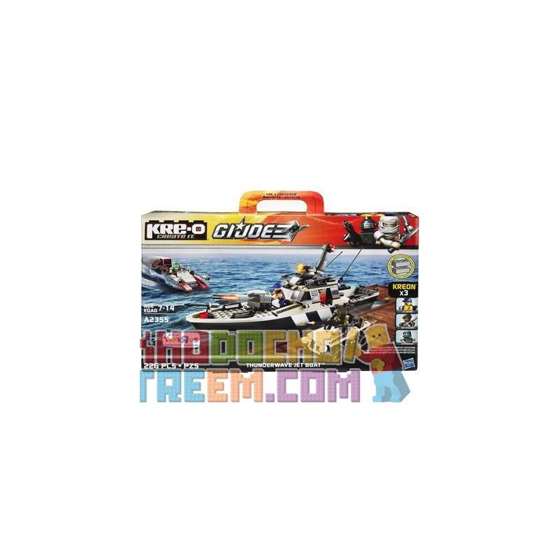 KRE-O A2355 2355 Xếp hình kiểu Lego Thunderwave Jet Boat Construction Set Special Forces Leibo Spray Water Promoter Thuyền đẩy Phản Lực Nước Leibo 226 khối KRE-O A2355 2355 Xếp hình kiểu Lego Thunderwave Jet Boat Construction Set Special Forces Leibo Spray Water Promoter Thuyền đẩy Phản Lực Nước Leibo 226 khối