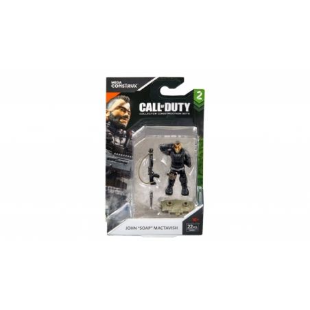 MEGA BLOKS FMG01 non  JOHN "XÀ PHÒNG" MACTAVISH bộ đồ chơi xếp lắp ráp ghép mô hình Call Of Duty JOHN “SOAP” MACTAVISH 22 khối