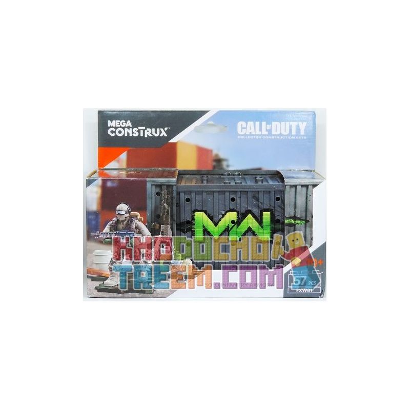 MEGA BLOKS FXW81 non Lego KHO VŨ KHÍ CÁ NHÂN bộ đồ chơi xếp lắp ráp ghép mô hình Call Of Duty SOLO INFANTRY ARMORY 57 khối