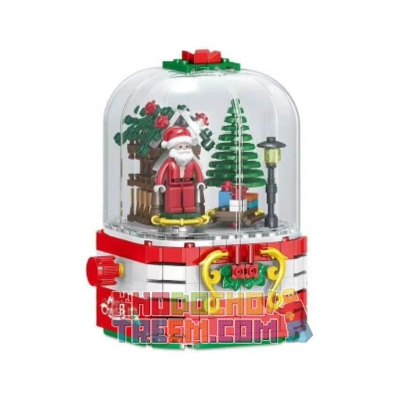 ZHEGAO QL0985 0985 Xếp hình kiểu Lego Merry Christmas Christmas Music Box Hộp Nhạc Giáng Sinh 348 khối ZHEGAO QL0985 0985 Xếp hình kiểu Lego Merry Christmas Christmas Music Box Hộp Nhạc Giáng Sinh 348 khối