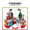 ZHEGAO QL0985 0985 non  HỘP NHẠC GIÁNG SINH bộ đồ chơi xếp lắp ráp ghép mô hình MERRY CHRISTMAS 348 khối
