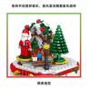 ZHEGAO QL0985 0985 non  HỘP NHẠC GIÁNG SINH bộ đồ chơi xếp lắp ráp ghép mô hình MERRY CHRISTMAS 348 khối