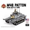 BRICKMANIA 1021 non  XE TĂNG CHIẾN ĐẤU CHỦ LỰC M48 PATTON bộ đồ chơi xếp lắp ráp ghép mô hình Military Army M48 PATTON MAIN BATTLE TANK Quân Sự Bộ Đội 927 khối