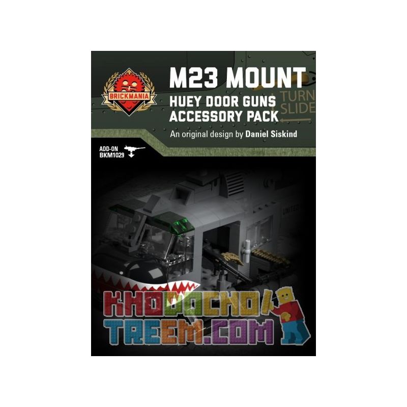 BRICKMANIA 016 Xếp hình kiểu Lego MILITARY ARMY M23 Mount - Huey Door Guns Accessory Pack M23 Bracket - Houy Helicopter Machine Gun Accessories Package Bộ Phụ Kiện Súng Máy Trực Thăng Huey Bracket-Hue BRICKMANIA 016 Xếp hình kiểu Lego MILITARY ARMY M23 Mount - Huey Door Guns Accessory Pack M23 Bracket - Houy Helicopter Machine Gun Accessories Package Bộ Phụ Kiện Súng Máy Trực Thăng Huey Bracket-Hue