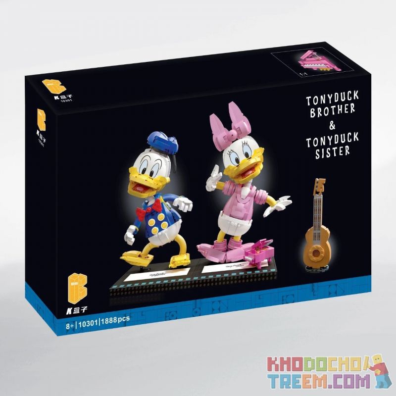 KBOX 10301 Xếp hình kiểu Lego CREATOR TonyDuck Brother & TonyDuck Sister Tang Lao Duck And Der Vịt Tang Lào Và Der 1888 khối KBOX 10301 Xếp hình kiểu Lego CREATOR TonyDuck Brother & TonyDuck Sister Tang Lao Duck And Der Vịt Tang Lào Và Der 1888 khối