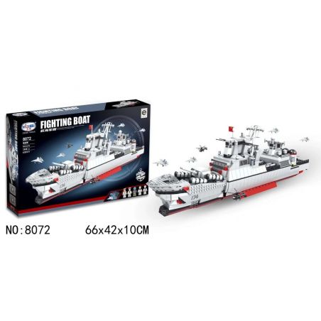 Winner 8072 non  KẺ HUỶ DIỆT bộ đồ chơi xếp lắp ráp ghép mô hình Military Army FIGHTING BOAT BATTLESHIP Quân Sự Bộ Đội 1449 khối
