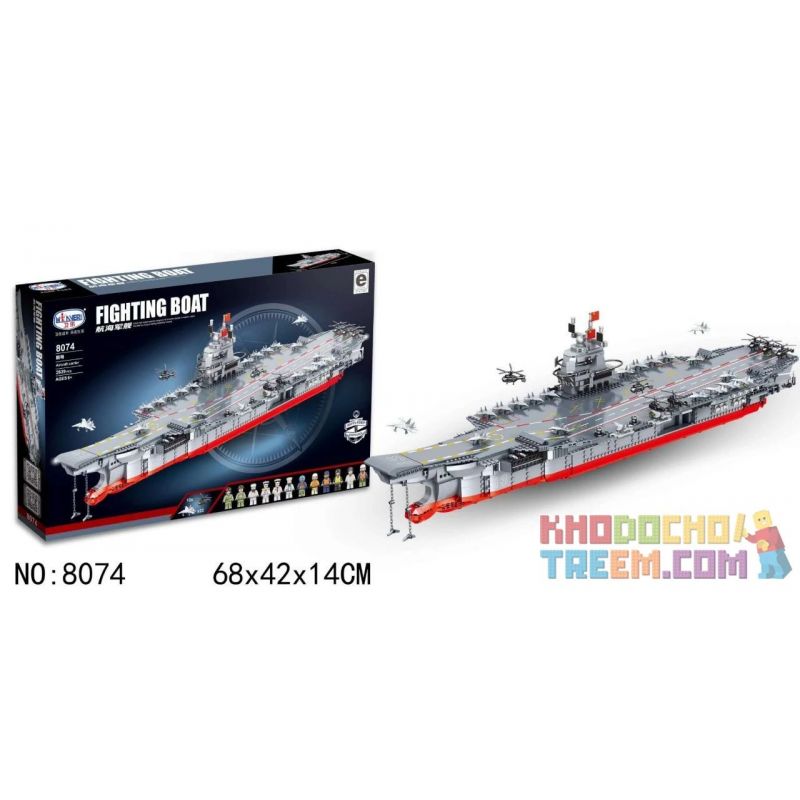 Winner 8074 Xếp hình kiểu Lego MILITARY ARMY Fighting Boat Aircraft Carrier Airborne Warship Tàu Sân Bay 2639 khối Winner 8074 Xếp hình kiểu Lego MILITARY ARMY Fighting Boat Aircraft Carrier Airborne Warship Tàu Sân Bay 2639 khối