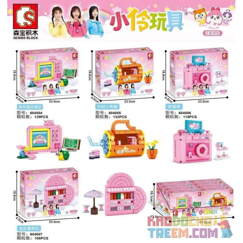 SEMBO 604004 604005 604006 604007 Xếp hình kiểu Lego FRIENDS 小 伶 玩 4 Amusement Park Seating Area, Beverage Small, Photo Studio, Vending Machine 4 Loại Khu Vực Nghỉ Ngơi Trong Công Viên Giải Trí, Cửa H SEMBO 604004 604005 604006 604007 Xếp hình kiểu Lego FRIENDS 小 伶 玩 4 Amusement Park Seating Area, Beverage Small, Photo Studio, Vending Machine 4 Loại Khu Vực Nghỉ Ngơi Trong Công Viên Giải Trí, Cửa H