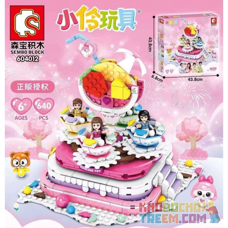 SEMBO 604012 Xếp hình kiểu Lego FRIENDS 小 伶 玩 Rotating Cake Bánh Quay 640 khối SEMBO 604012 Xếp hình kiểu Lego FRIENDS 小 伶 玩 Rotating Cake Bánh Quay 640 khối