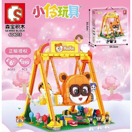 SEMBO 604015 non  SWING MÙA HÈ VÀ bộ đồ chơi xếp lắp ráp ghép mô hình  Các Bạn Gái 1293 khối