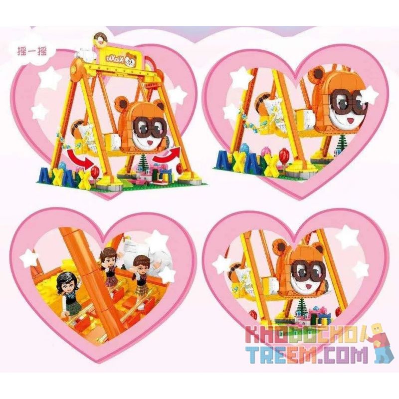 SEMBO 604015 non  SWING MÙA HÈ VÀ bộ đồ chơi xếp lắp ráp ghép mô hình  Các Bạn Gái 1293 khối SEMBO 604015 non  SWING MÙA HÈ VÀ bộ đồ chơi xếp lắp ráp ghép mô hình  Các Bạn Gái 1293 khối