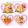 SEMBO 604015 non  SWING MÙA HÈ VÀ bộ đồ chơi xếp lắp ráp ghép mô hình  Các Bạn Gái 1293 khối