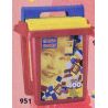 MEGA BLOKS 951 non  400 CÁI BA THÙNG MÀU CƠ BẢN bộ đồ chơi xếp lắp ráp ghép mô hình Creator 400PCS PRIMARY COLORS BUCKET Sáng Tạo 400 khối
