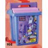 MEGA BLOKS 952 non  400 MÀU XÔ bộ đồ chơi xếp lắp ráp ghép mô hình Creator 400 PCS PASTEL COLORS BUCKET Sáng Tạo 400 khối