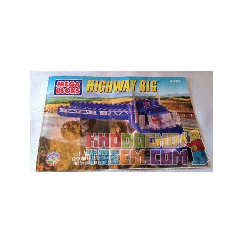 MEGA BLOKS 9256 non Lego XE TẢI NỐI ĐƯỜNG CAO TỐC bộ đồ chơi xếp lắp ráp ghép mô hình City HIGHWAY RIG Thành Phố