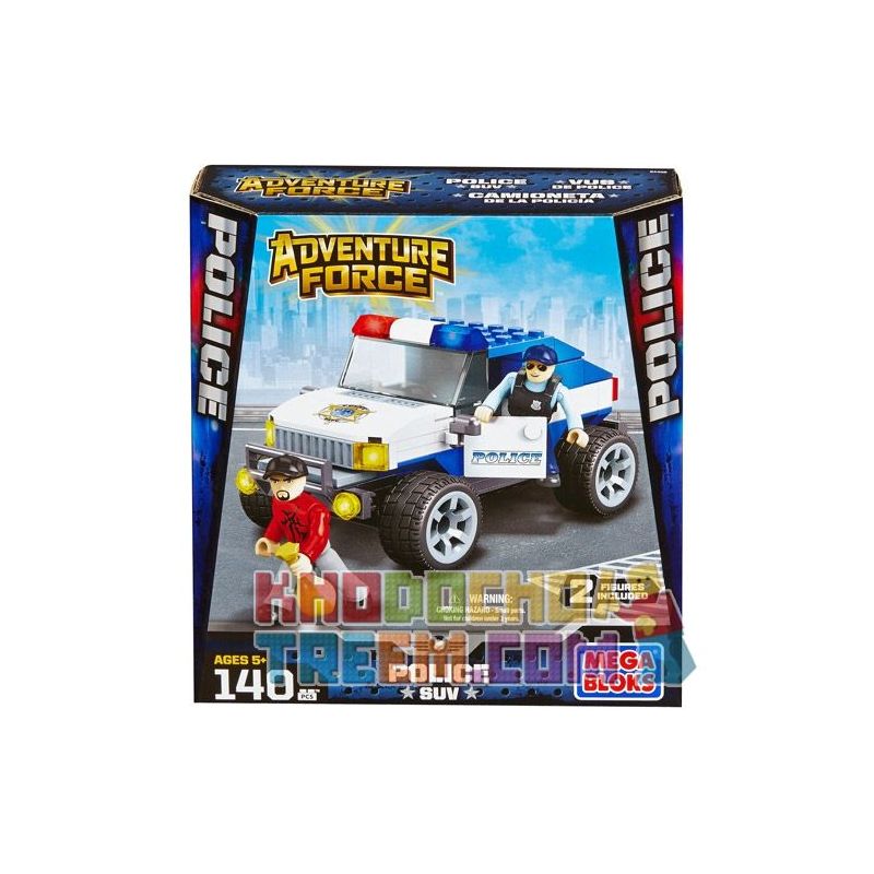 MEGA BLOKS 94406 non Lego SUV CẢNH SÁT bộ đồ chơi xếp lắp ráp ghép mô hình City POLICE SUV Thành Phố 140 khối