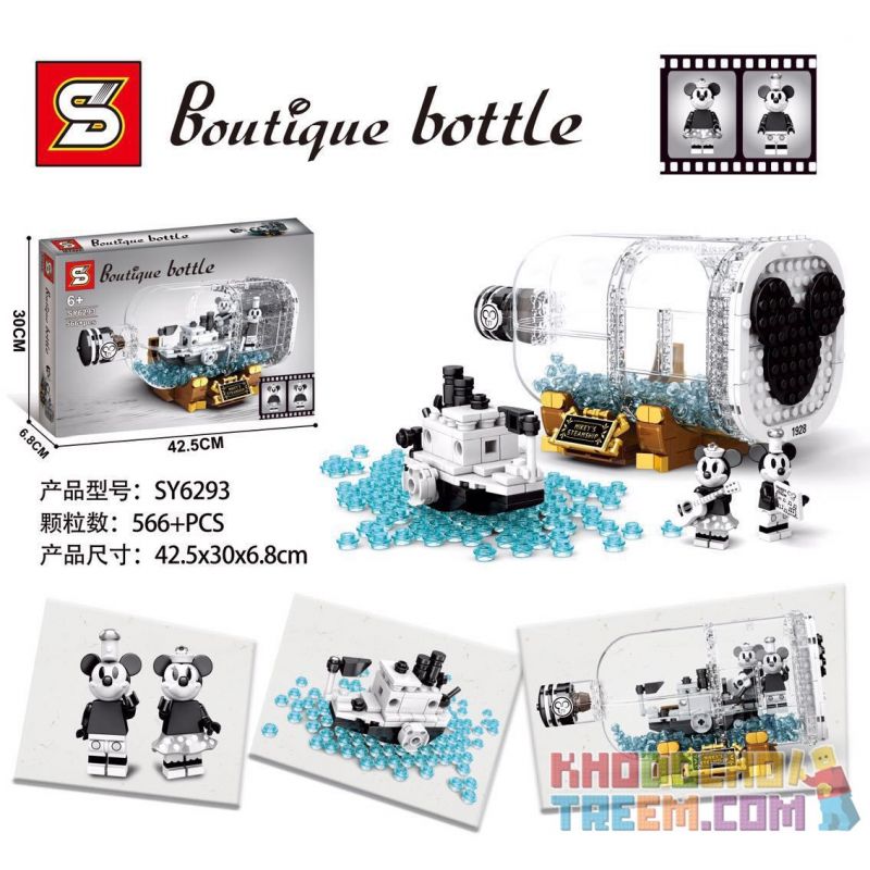 SHENG YUAN SY SY6293 6293 Xếp hình kiểu Lego DISNEY PRINCESS Boutique Bottle Bottle Of Boat Rice Mouse Motor Boat Willy Chuột Lái Xe Motor Willy 566 khối SHENG YUAN SY SY6293 6293 Xếp hình kiểu Lego DISNEY PRINCESS Boutique Bottle Bottle Of Boat Rice Mouse Motor Boat Willy Chuột Lái Xe Motor Willy 566 khối
