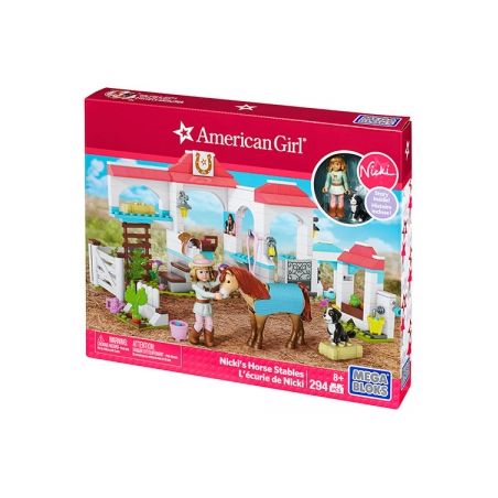 MEGA BLOKS DPK85 non  NICKI'S ỔN ĐỊNH bộ đồ chơi xếp lắp ráp ghép mô hình  NICKI'S HORSE STABLES Các Bạn Gái 294 khối