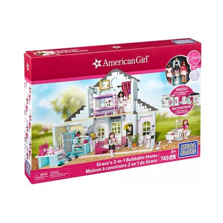 MEGA BLOKS DPK87 non  GRACE'S HOME 2 TRONG 1 bộ đồ chơi xếp lắp ráp ghép mô hình  GRACE'S 2-IN-1 BUILDABLE HOME Các Bạn Gái 749 khối