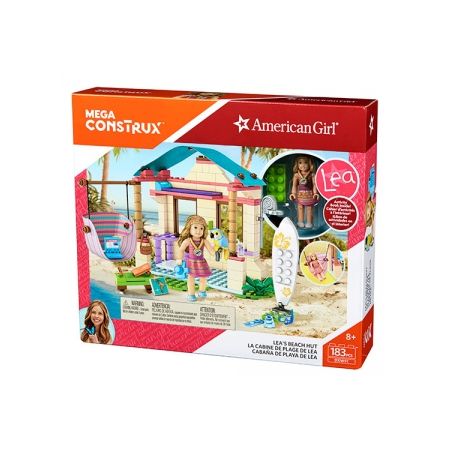 MEGA BLOKS DXW91 non  TÚP LỀU BÃI BIỂN CỦA LEA bộ đồ chơi xếp lắp ráp ghép mô hình  LEA’S BEACH HUT Các Bạn Gái 183 khối