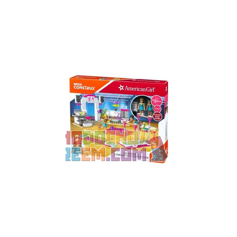 MEGA BLOKS FDY95 non Lego CUỘC THI THỂ DỤC DỤNG CỤ CỦA MCKENNA bộ đồ chơi xếp lắp ráp ghép mô hình Friends MCKENNA'S GYMNASTICS COMPETITION Các Bạn Gái 302 khối