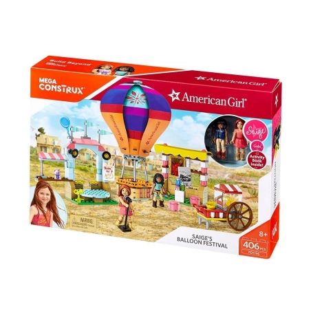 MEGA BLOKS FDY96 non  LỄ HỘI KHINH KHÍ CẦU SAIGE bộ đồ chơi xếp lắp ráp ghép mô hình  SAIGE'S BALLOON FESTIVAL Các Bạn Gái 406 khối