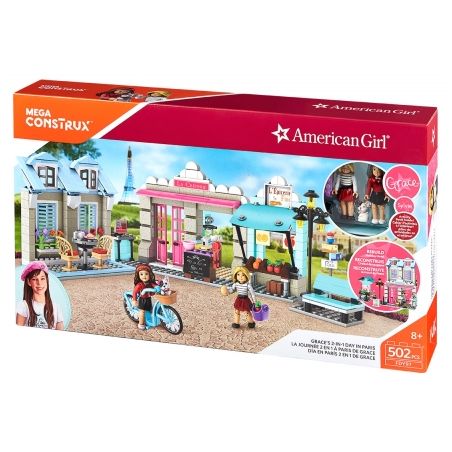 MEGA BLOKS FDY97 non  NGÀY LỄ GRACE'S PARIS 2 TRONG 1 bộ đồ chơi xếp lắp ráp ghép mô hình  GRACE'S 2-IN-1 DAY PARIS Các Bạn Gái 502 khối
