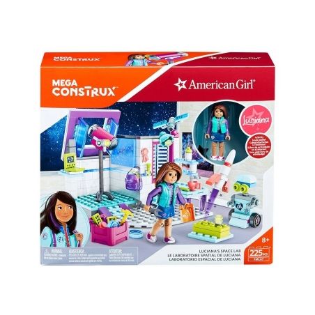 MEGA BLOKS FML67 non  LUCIANA SPACE LAB. bộ đồ chơi xếp lắp ráp ghép mô hình  LUCIANA’S SPACE LAB Các Bạn Gái 225 khối