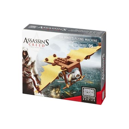 MEGA BLOKS DBJ09 94302 non  MÁY BAY CỦA LEONARDO bộ đồ chơi xếp lắp ráp ghép mô hình Assassin's Creed DA VINCI’S FLYING MACHINE 95 khối