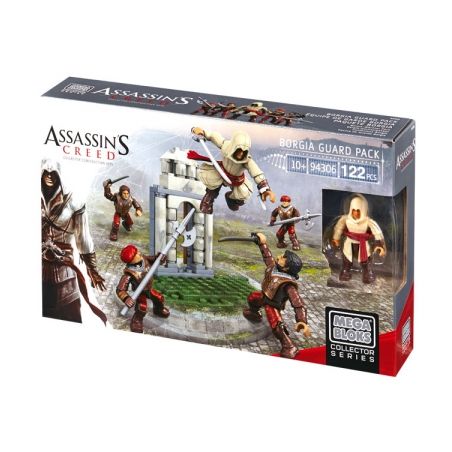 MEGA BLOKS 94306 CNK23 CNF07 non  TÚI BẢO VỆ BORGIA bộ đồ chơi xếp lắp ráp ghép mô hình Assassin's Creed BORGIA GUARD PACK 122 khối
