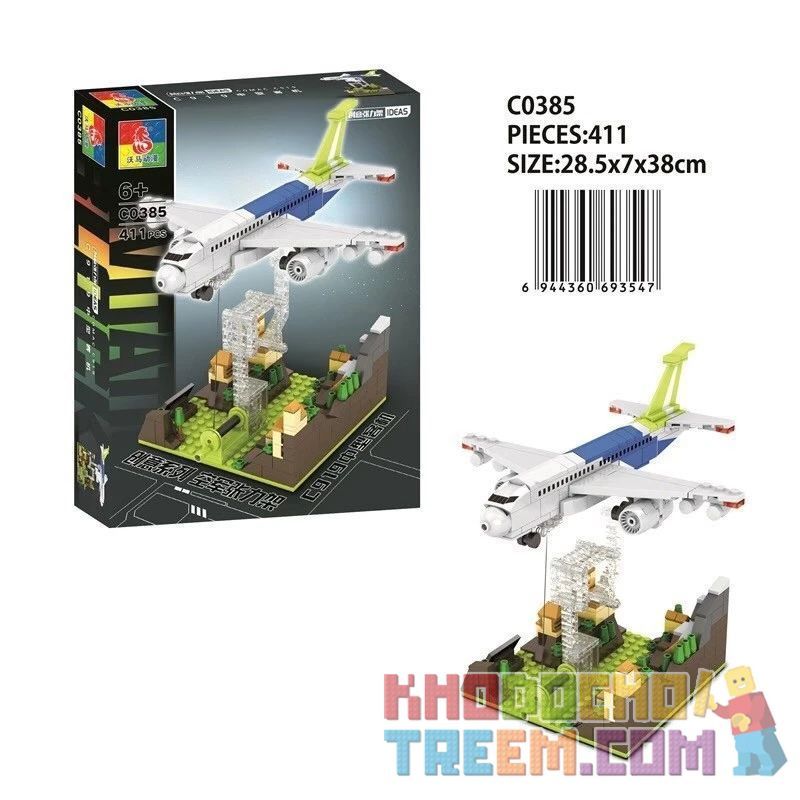 CHAOSHENG C0385 0385 WOMA C0385 0385 Xếp hình kiểu Lego MILITARY ARMY Air Force Tension C919 Medium-sized Passenger Aircraft Máy Bay Cỡ Trung C919 411 khối CHAOSHENG C0385 0385 WOMA C0385 0385 Xếp hình kiểu Lego MILITARY ARMY Air Force Tension C919 Medium-sized Passenger Aircraft Máy Bay Cỡ Trung C919 411 khối