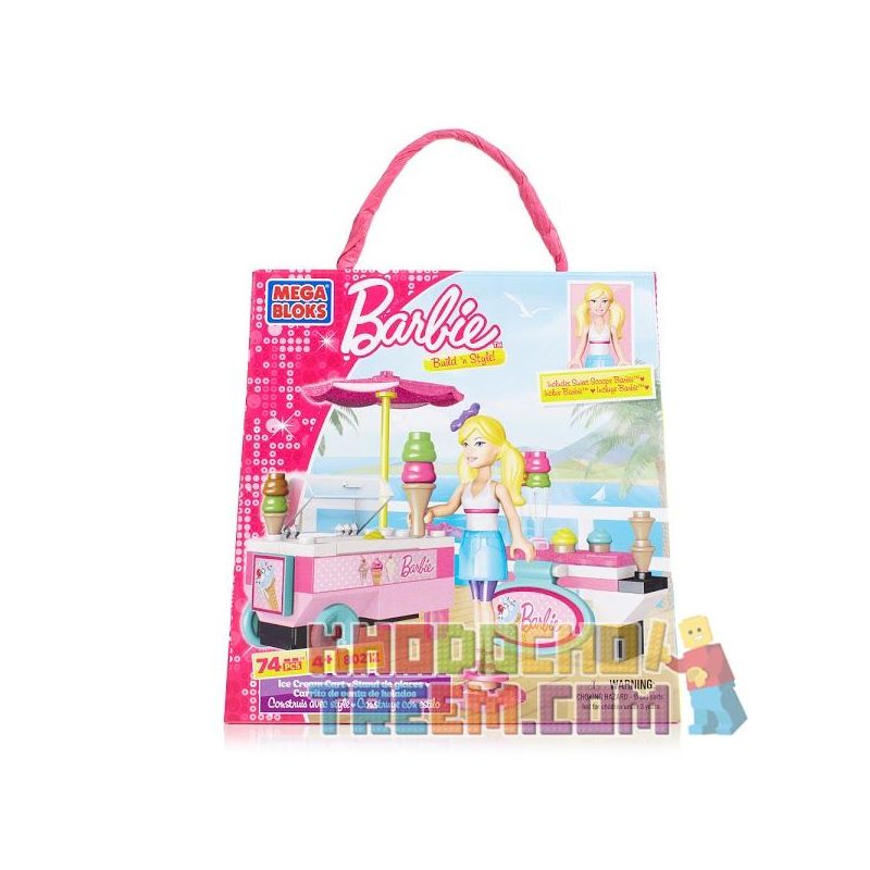 MEGA BLOKS 80212 Xếp hình kiểu Lego FRIENDS Ice Cream Cart Xe Kem 74 khối MEGA BLOKS 80212 Xếp hình kiểu Lego FRIENDS Ice Cream Cart Xe Kem 74 khối