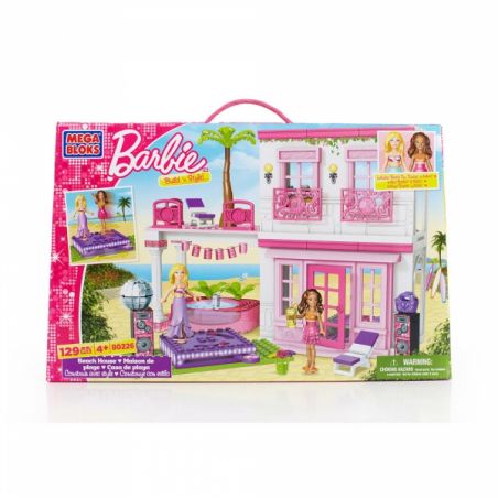 MEGA BLOKS 80226 non  NHÀ Ở BỜ BIỂN bộ đồ chơi xếp lắp ráp ghép mô hình  BEACH HOUSE Các Bạn Gái 129 khối