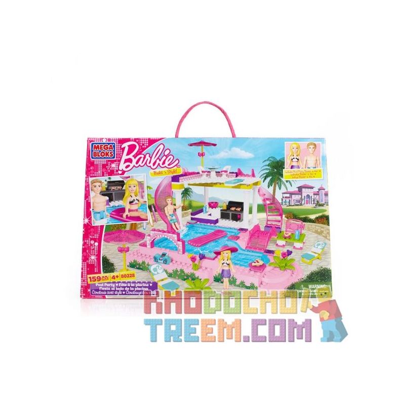 MEGA BLOKS 80228 Xếp hình kiểu Lego FRIENDS Swimming Pool Party Tiệc Bể Bơi 159 khối MEGA BLOKS 80228 Xếp hình kiểu Lego FRIENDS Swimming Pool Party Tiệc Bể Bơi 159 khối