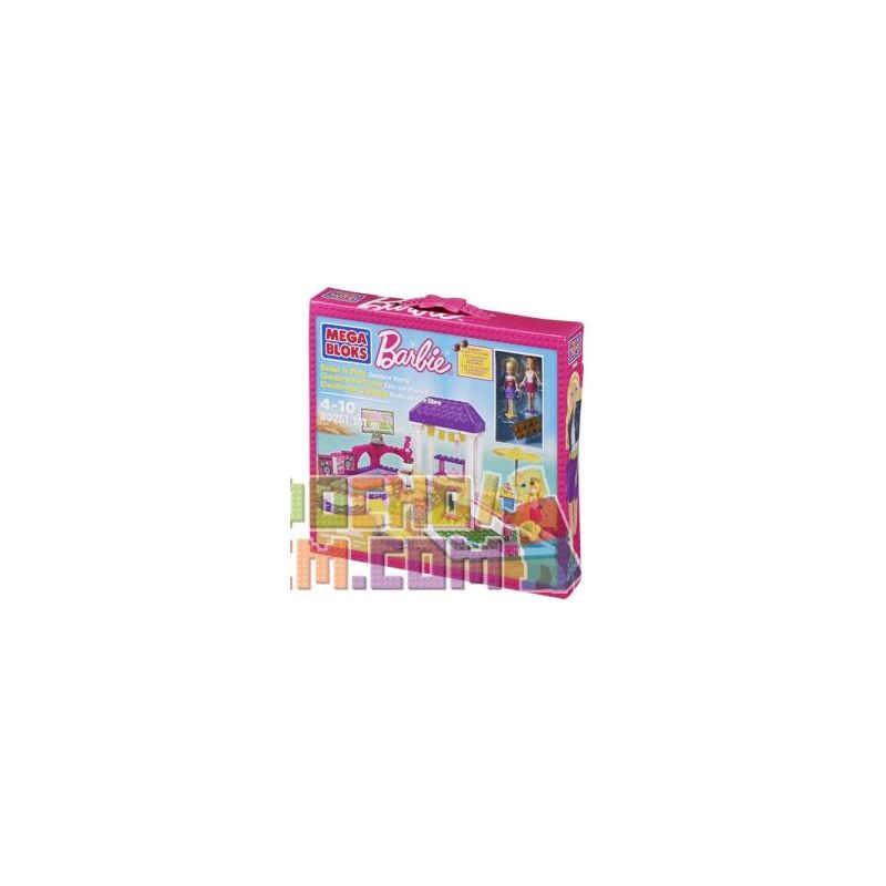 MEGA BLOKS 80251 non Lego TIỆC NGOÀI TRỜI bộ đồ chơi xếp lắp ráp ghép mô hình Friends OUTDOOR PARTY Các Bạn Gái 181 khối