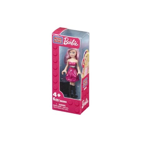 MEGA BLOKS 80262 non  CA SĨ NHẠC POP BARBIE bộ đồ chơi xếp lắp ráp ghép mô hình  POP STAR BARBIE® Các Bạn Gái 6 khối