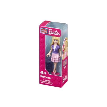 MEGA BLOKS 80264 non  BÚP BÊ BARBIE BÌNH THƯỜNG bộ đồ chơi xếp lắp ráp ghép mô hình  CASUAL BARBIE® Các Bạn Gái 6 khối