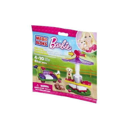 MEGA BLOKS 80270 non  CÔNG VIÊN CHÓ CON bộ đồ chơi xếp lắp ráp ghép mô hình  BUILD ‘N PLAY PUPPY PARK Các Bạn Gái 43 khối