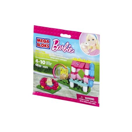 MEGA BLOKS 80273 non  NHÀ ĐỒ CHƠI GUINEA PIG bộ đồ chơi xếp lắp ráp ghép mô hình  BUILD ’N PLAY GUINEA PIG PLAYHOUSE Các Bạn Gái 48 khối