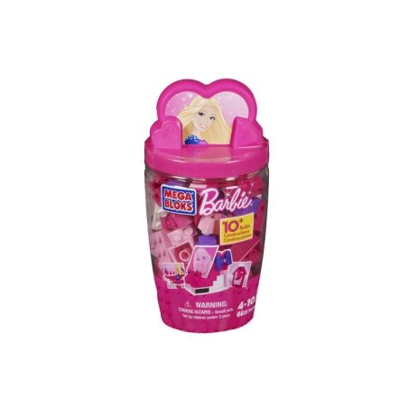 MEGA BLOKS 80275 non  XÔ XÂY DỰNG MÀU HỒNG bộ đồ chơi xếp lắp ráp ghép mô hình  PINK BUILDING TUBE Các Bạn Gái 66 khối