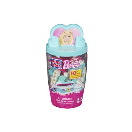 MEGA BLOKS 80276 non  THẺ XÂY DỰNG MÀU XANH LAM bộ đồ chơi xếp lắp ráp ghép mô hình  BLUE BUILDING TUBE Các Bạn Gái 69 khối