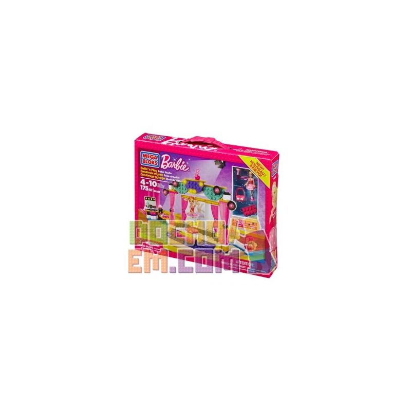 MEGA BLOKS 80292 non Lego PHÒNG THU BA LÊ bộ đồ chơi xếp lắp ráp ghép mô hình Friends BALLET STUDIO Các Bạn Gái 175 khối