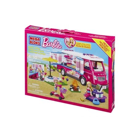 MEGA BLOKS 80293 non  CAMPER SANG TRỌNG bộ đồ chơi xếp lắp ráp ghép mô hình  BUILD ’N PLAY LUXE CAMPER Các Bạn Gái 305 khối