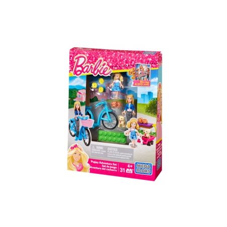 MEGA BLOKS CNF76 non  PUPPY ADVENTURE SET. bộ đồ chơi xếp lắp ráp ghép mô hình  Các Bạn Gái 31 khối